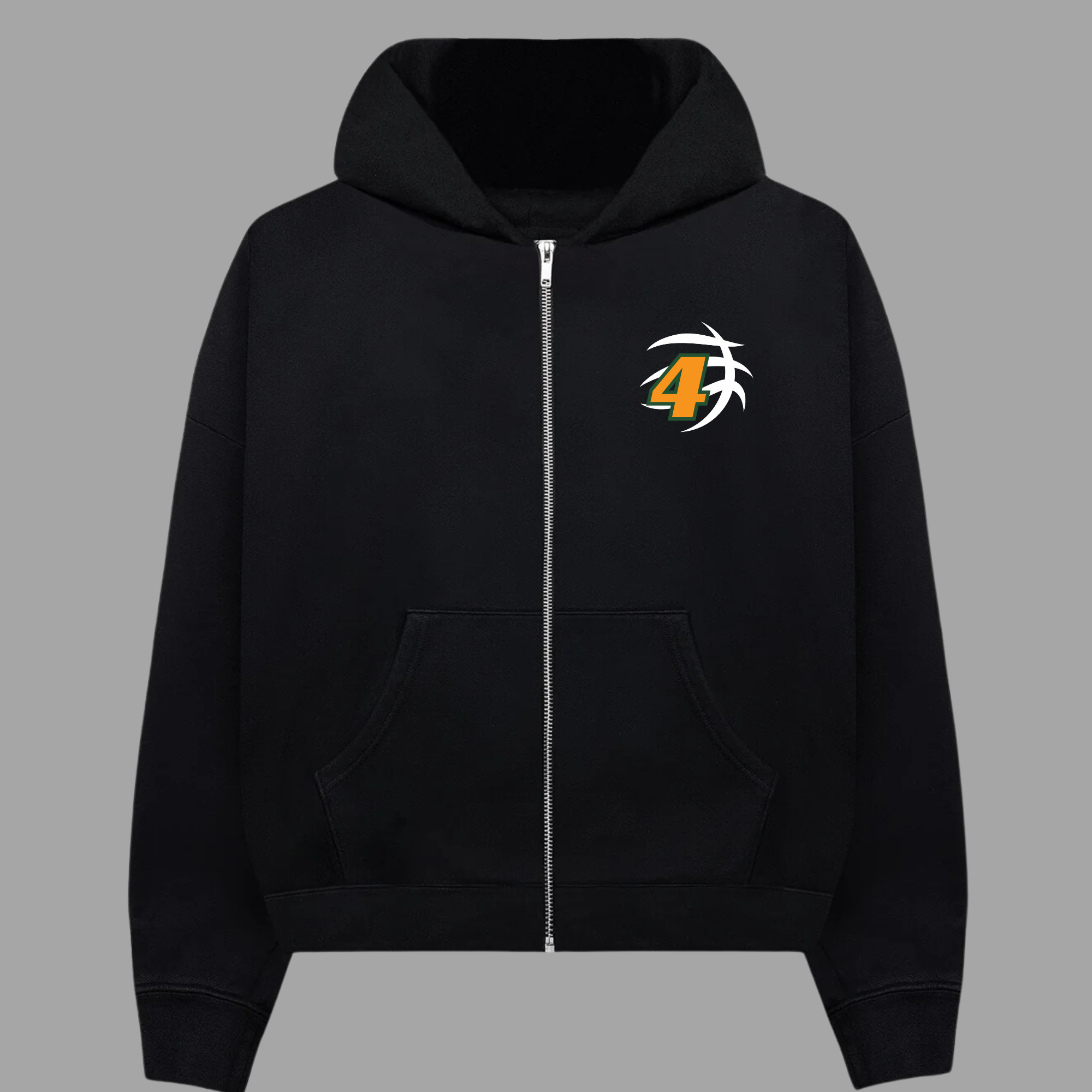 Custom PCA Zip-Basketball Hoodie Personalize with Player Number