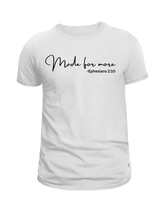 Made for More in Cursive