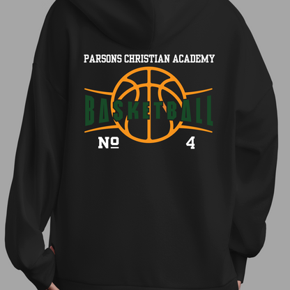 Custom PCA Zip-Basketball Hoodie - Personalize with Player Number