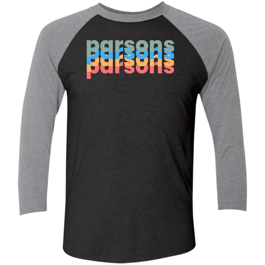 Parsons Tri-Blend 3/4 Sleeve Raglan T-Shirt