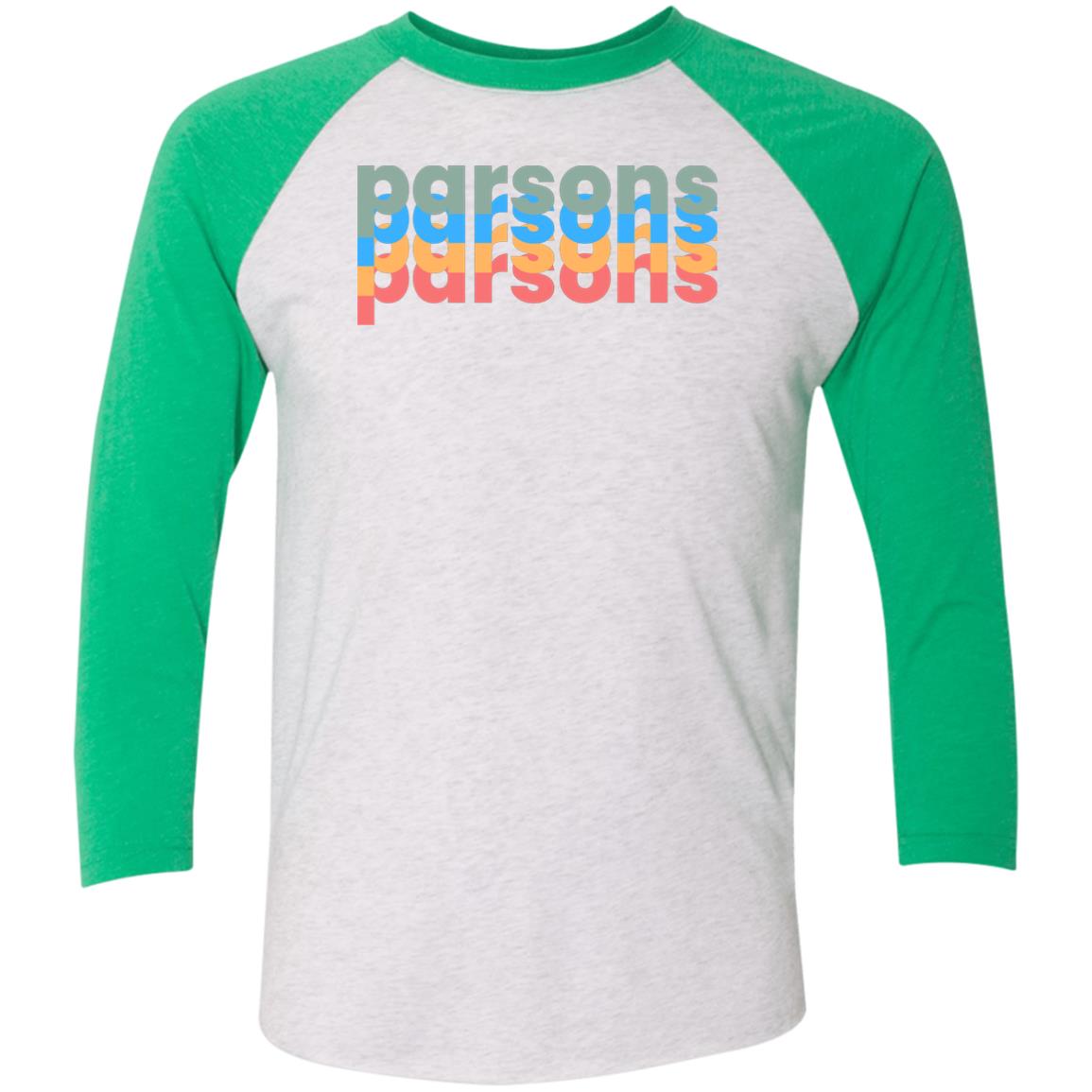 Parsons Tri-Blend 3/4 Sleeve Raglan T-Shirt