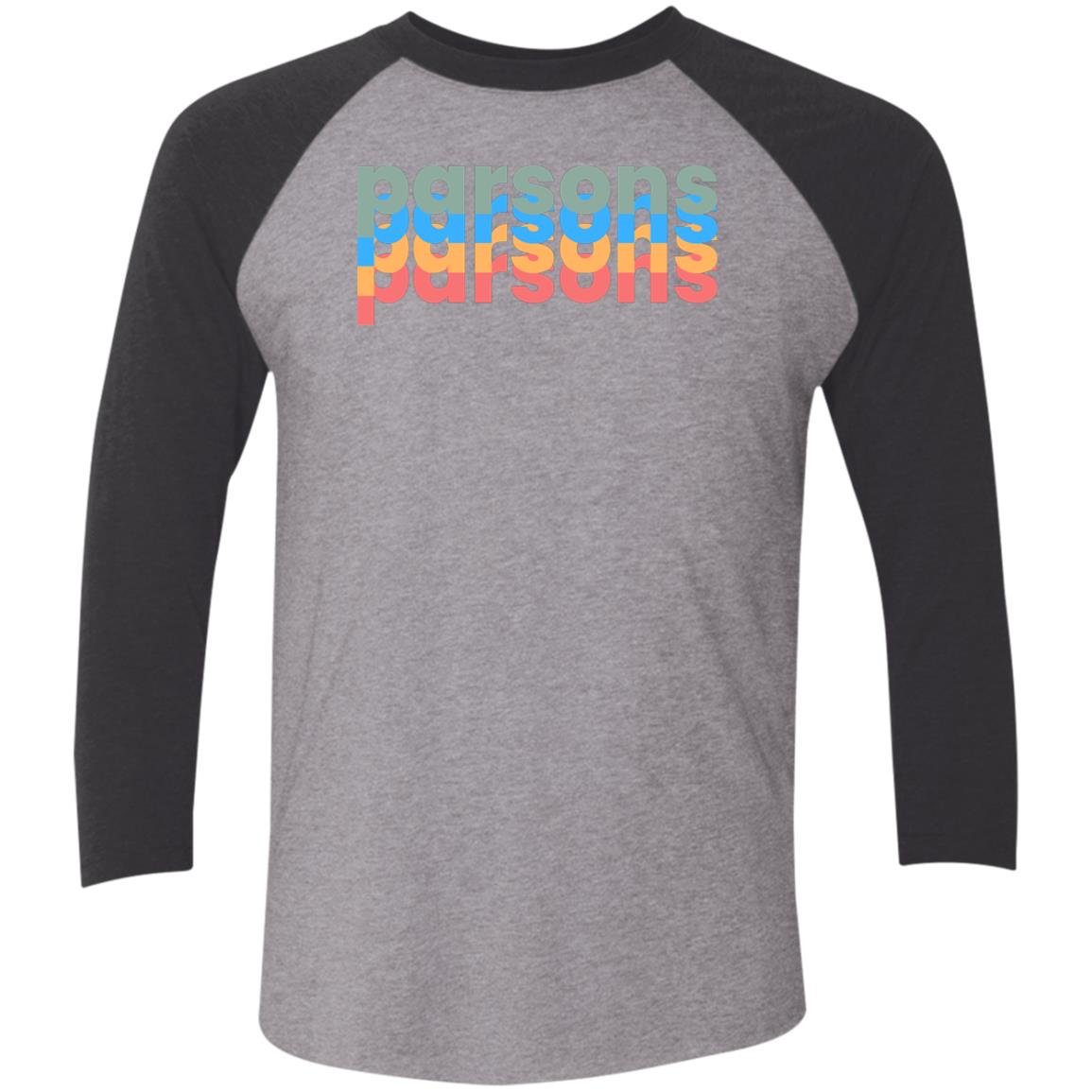 Parsons Tri-Blend 3/4 Sleeve Raglan T-Shirt