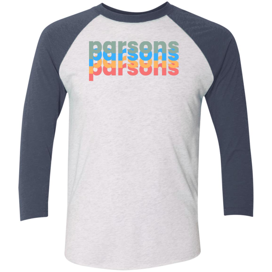 Parsons Tri-Blend 3/4 Sleeve Raglan T-Shirt