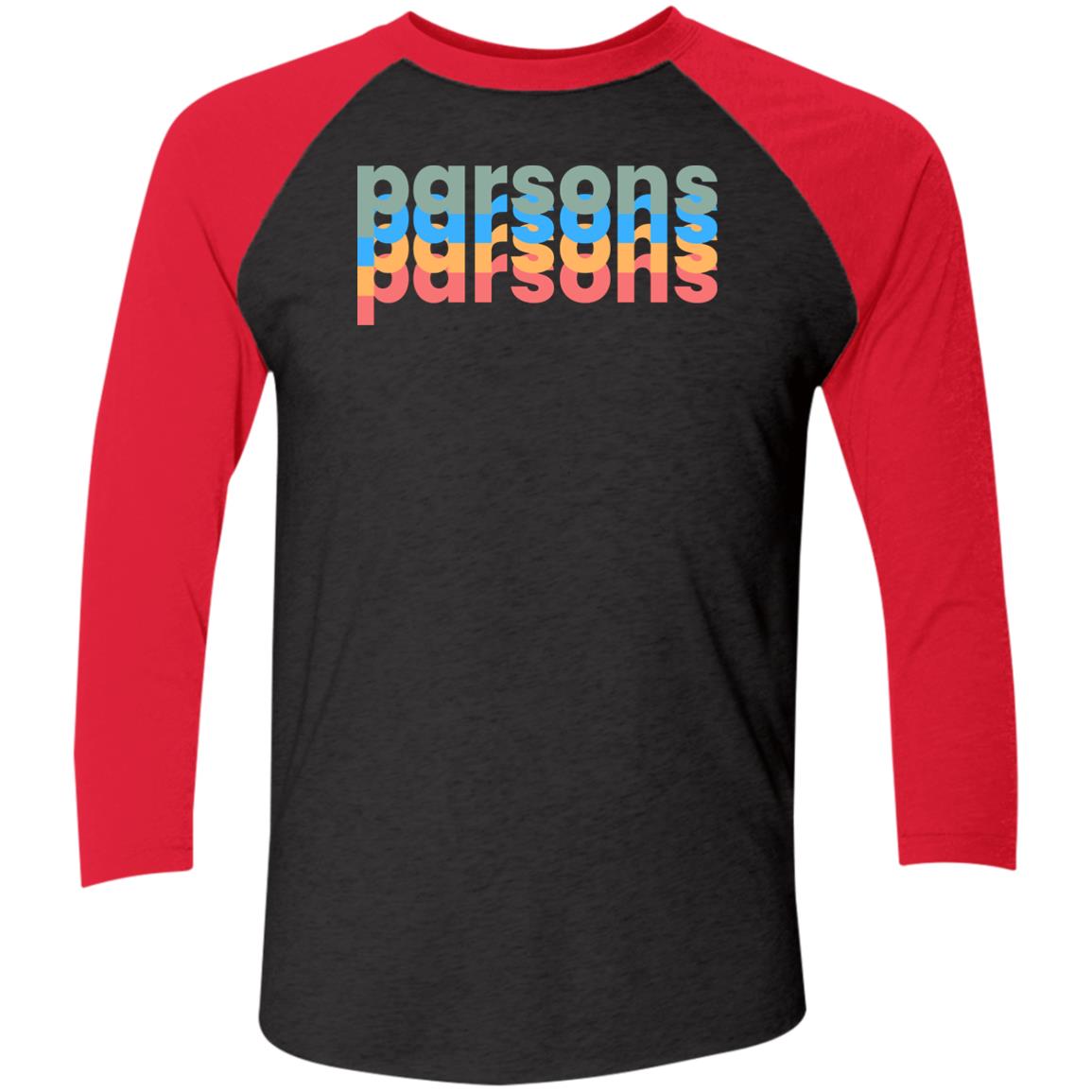 Parsons Tri-Blend 3/4 Sleeve Raglan T-Shirt