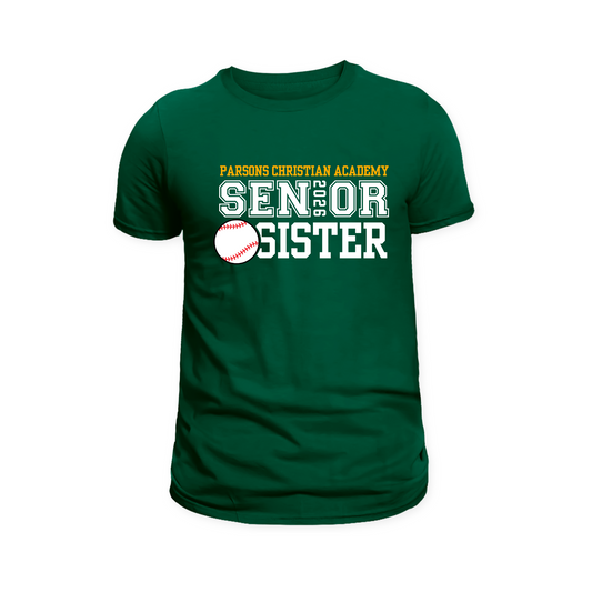Senior Sister Baseball Tee