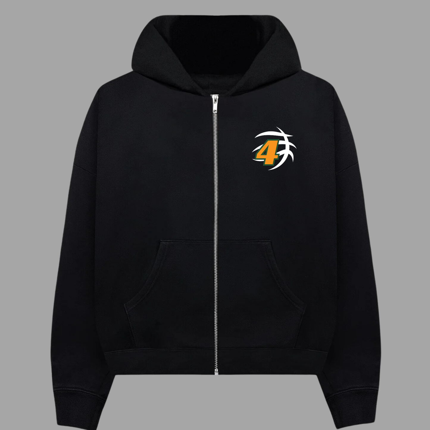 Custom PCA Zip-Basketball Hoodie - Personalize with Player Number